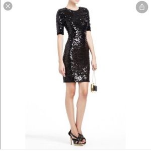 Black sequin dress